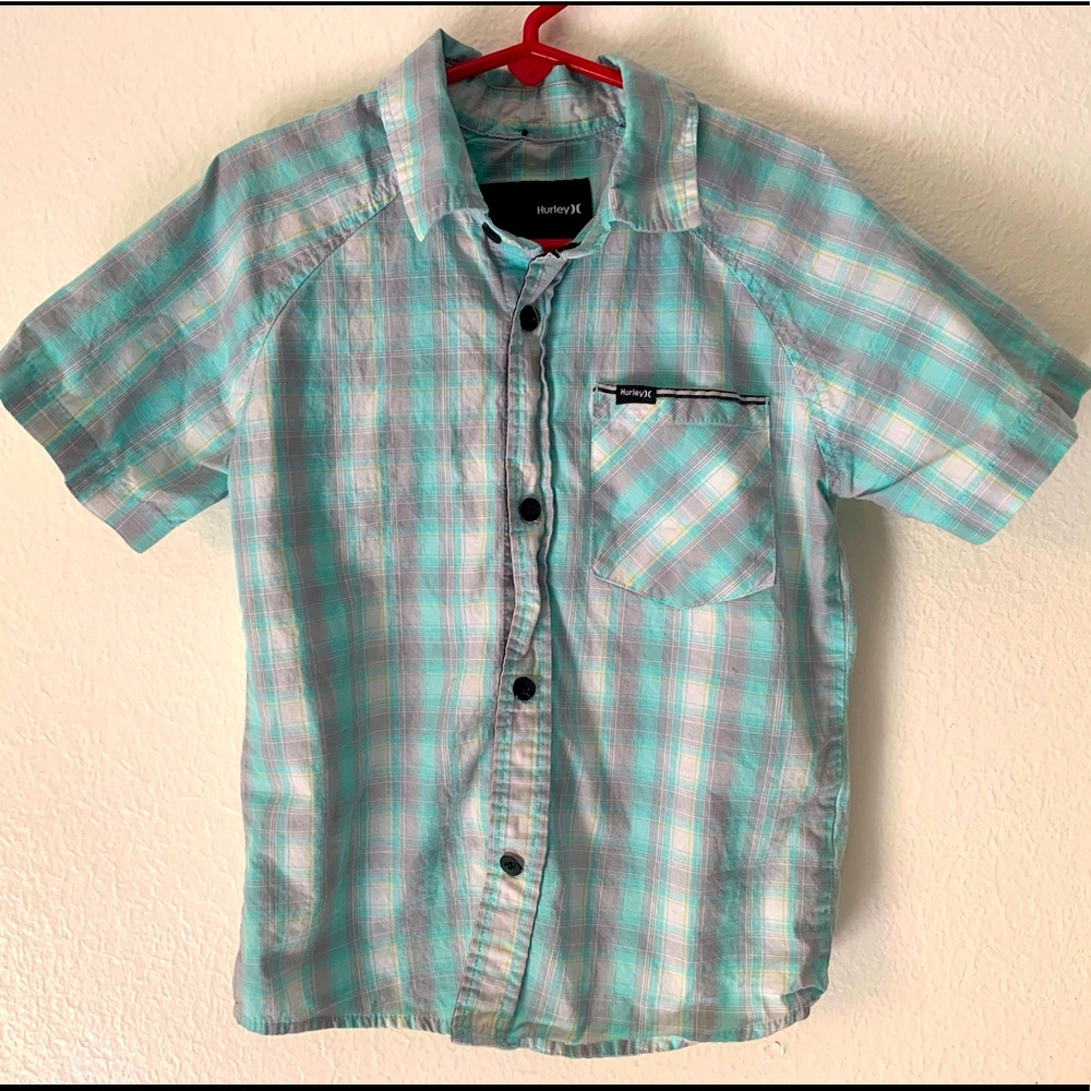 Hurley button up boy shirt